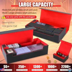 Ultimate Trading Card Storage Box - 2200+ MTG Decks, Magnetic Closure, 5 Decks - Image 2