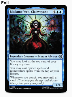 Madame Web, Clairvoyant (FOIL) - [Marvel's Spider-Man] MTG NM/M 💧 - Image 1