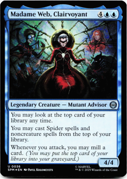 Madame Web, Clairvoyant (FOIL) - [Marvel's Spider-Man] MTG NM/M 💧 - Image 3