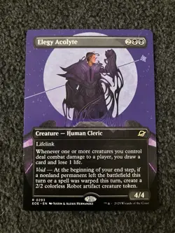 Magic The Gathering MTG - Elegy Acolyte (Borderless) - EOE - Image 1