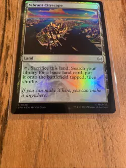 NM Foil Vibrant Cityscape, MTG, Marvel's Spider-Man, Magic the Gathering, 188 - Image 2