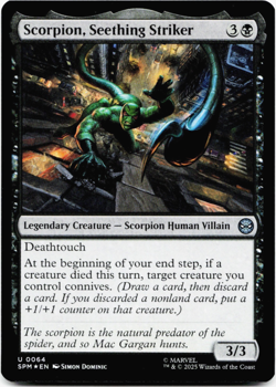 Scorpion, Seething Striker (FOIL) - [Marvel's Spider-Man] MTG NM/M 💀 - Image 3