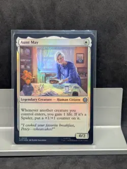 Aunt May X1 NM FOIL Marvel's Spider Man MTG - Image 1