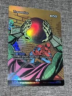 Traumatize (Borderless Foil) Mythic MTG Spider-Man Eternal 0015 NM/M - Image 1