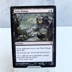 MTG Toxic Deluge Commander 2013 C13 Sorcery Black EDH Staple Card - Image 1