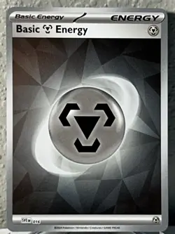 Basic Steel Energy SVE 016 Pokemon Prismatic Evolutions Reverse Holo - Image 1
