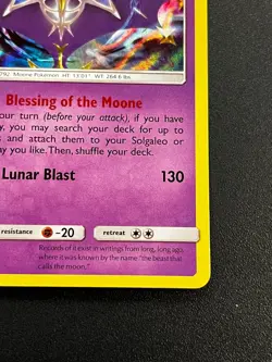 Lunala 102/236 - Sm-Cosmic Eclipse Holo Rare Pokemon TCG Card NM - Image 3