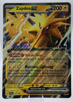 JUMBO! Zapdos EX 049 Black Star Promo Double Rare Holo SV Pokemon TCG NM - Image 1