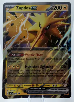 JUMBO! Zapdos EX 049 Black Star Promo Double Rare Holo SV Pokemon TCG NM - Image 4