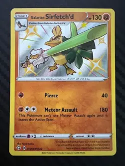 Pokemon TCG Galarian Sirfetch'd SV064/SV122 Shining Fates Shiny Vault NM - Image 1