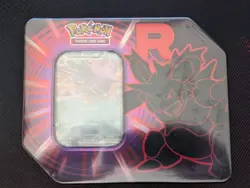 Pokemon TCG Team Rocket Tin- 5 Booster Packs + Nidoking Promo - Image 1