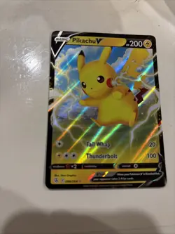 Pokemon Pikachu v Holo Rare Card 86/264 Fusion Strike - Image 5