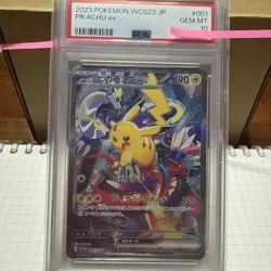 PSA10 Pikachu ex WCS23 Pokemon World Championships 2023 Commemorative - Image 1