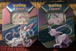 Pokemon TCG V Heroes Sylveon V, Espeon V Tin's NEW SEALED - Image 1