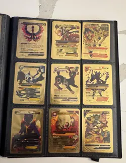 Lot of 52 Gold Foil Pokemon Cards Fan Art V,GX,EX,VMAX & more - Image 1