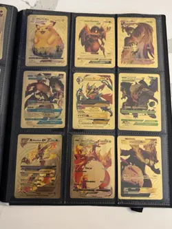 Lot of 52 Gold Foil Pokemon Cards Fan Art V,GX,EX,VMAX & more - Image 3