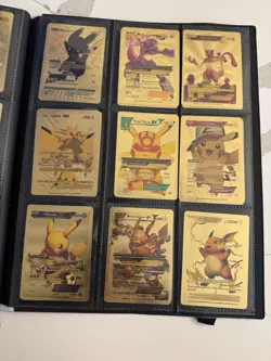 Lot of 52 Gold Foil Pokemon Cards Fan Art V,GX,EX,VMAX & more - Image 5