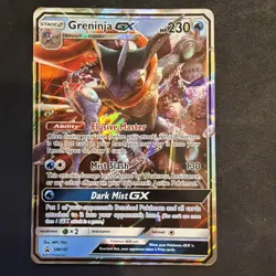 Pokemon Greninja GX Full Art Holo Card SM197 2019 Black Star Promo Sun & Moon - Image 1