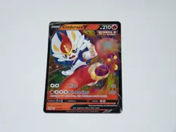 Pokemon TCG Cinderace V (44) 044/264 SWSH08: Fusion Strike Ultra Rare - Image 1