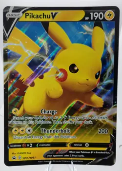 JUMBO! Pikachu V SWSH061 Promo Holo Pokemon TCG NM - Image 1
