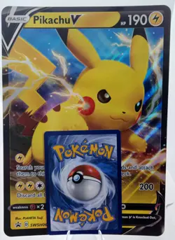 JUMBO! Pikachu V SWSH061 Promo Holo Pokemon TCG NM - Image 2