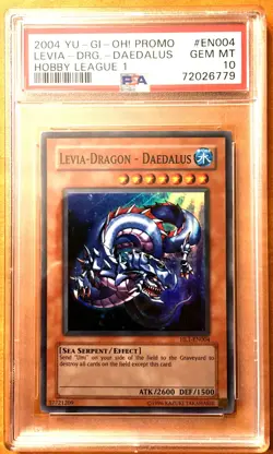 PSA 10 Levia Dragon - Daedalus - Holo Rare Hobby League 1 Promo Yugioh Gem Mint - Image 1