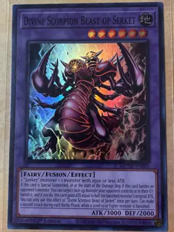 Yugioh - Divine Scorpion Beast of Serket MZTM-EN005 - Super Rare - NM/M - Image 1