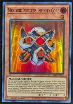 Meklord Nucleus Infinity Core 2020 1st Ed Super Rare Yugioh Card LED7-EN035 (NM) - Image 1
