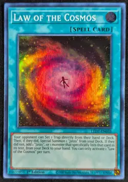 Law of the Cosmos 2020 1st Edition Super Rare Holo Yugioh Card LED7-EN035 (NM) - Image 1
