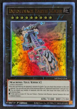 Infinitrack Earth Slicer 2020 1st Ed Ultra Rare Holo Yugioh Card MP20-EN214 (NM) - Image 1