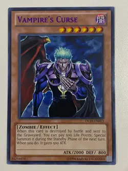 Yugioh - Vampire's Curse - Duelist Promo Ultra Rare Purple - Free Holo - Image 1