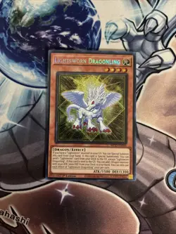 (MP25) Yugioh Lightsworn Dragonling MP25-EN066 Prismatic Secret Rare 1st Ed VLP - Image 1