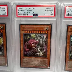 2004 Yugioh Theinen Great Sphinx PSA 9-Sphinx Teleia PSA 10-Andro Sphinx PSA 9 - Image 3