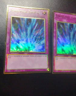 Yugioh! x3 Torrential Tribute MGED-EN052 Gold Rare 1st Ed / Edge Wear / SP - Image 2