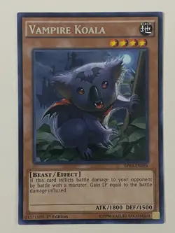 Yugioh - Vampire Koala - 1st Edition Rare NM - Plus Free Holographic Card - Image 1