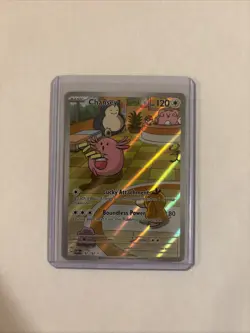Pokemon TCG Chansey Scarlet & Violet Twilight Masquerade Card 187/167 - Image 1