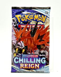 2021 Pokemon TCG Chilling Reign Sword & Shield 10 Card Booster Pack New 1 pack - Image 2