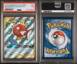 Pokemon TCG Magikarp Wailord-GX Holo English Art Card 161/181 Sun&Moon PSA7 - Image 3