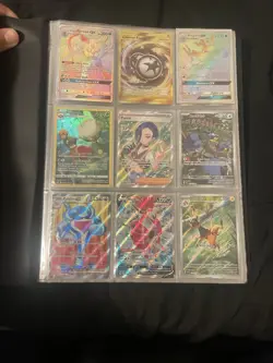 Binder Collection Huge Pokemon Card TCG Lot Ex, Full Arts, Gold, NM - LP - Image 1