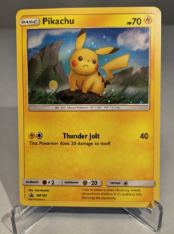 Pikachu SM183 Black Star Promo Holofoil Rare Holo Pokemon Card - Image 1