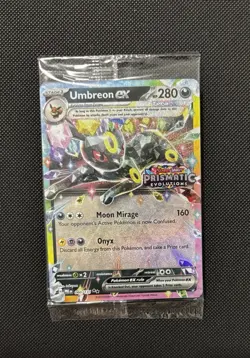 Pokemon TCG Prismatic Evolutions Umbreon EX Card 060/131 Stamped Promo, Sealed - Image 1