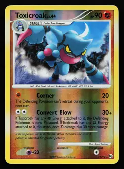 Toxicroak 11/99 Reverse Holo Rare Arceus Pokemon Card - Image 1