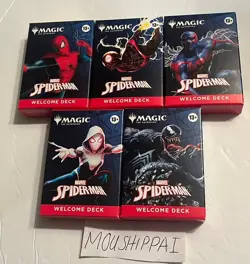 Magic the Gathering Marvel Spider-Man Welcome Deck Lot Of 5 SDCC MTG SEALED NIB - Image 1