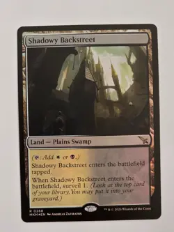 Shadowy Backstreet R0268 Foil Murders at Karlov Manor Magic the Gathering NM - Image 1