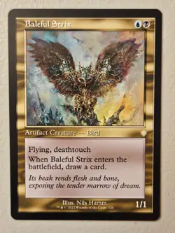 MTG | Baleful Strix (Retro Frame) | Rare | (NM) Commander: The Brothers' War - Image 1