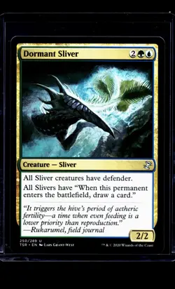 2020 MTG Magic The Gathering TSR Time Spiral Remastered #250 Dormant Sliver - Image 1