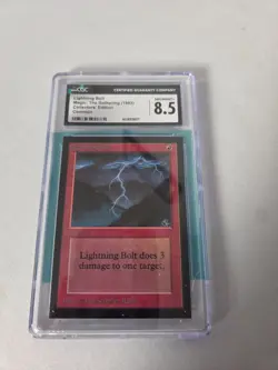 Magic The Gathering 1993 Collector's Edition Graded CGC 8.5 Lightning Bolt - Image 1