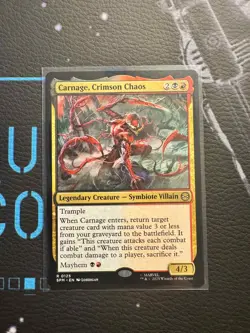 Carnage, Crimson Chaos Marvel's Spider-Man Foil Rare - Image 1