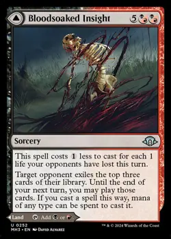 Bloodsoaked Insight // Sanguine Morass (252) Modern Horizons 3 MH3 MTG Magic - Image 1