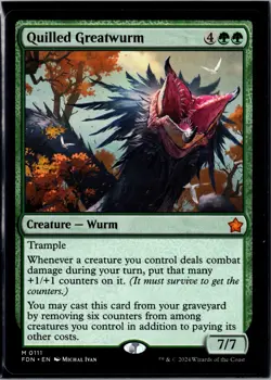 Quilled Greatwurm M Foundations 111 NM - Image 1
